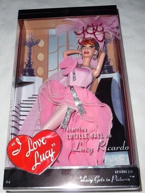 Lucy Gets In Pictures “I Love Lucy” Episode 116 Barbie Doll 2006 Mattel in Box!